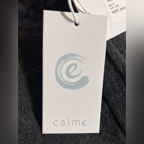 Johnny Was CALME Heather Gray Joggers Elastic Waistband and Tapered Leg XL - Picture 13 of 13